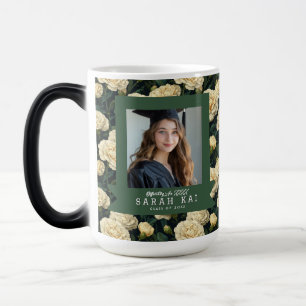 Caneca Mágica Presente de Formatura de Filha Flor de Cravos Eleg