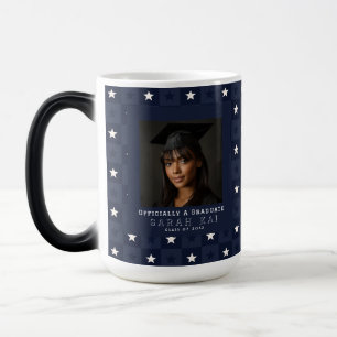 Caneca Mágica Presente de Formatura de Marido com Padrão Quadrad