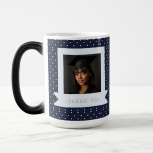 Caneca Mágica Presente de Formatura de Marido com Padrão Quadrad