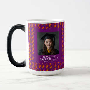 Caneca Mágica Presente de Formatura Elegante com Padrão em Zigue