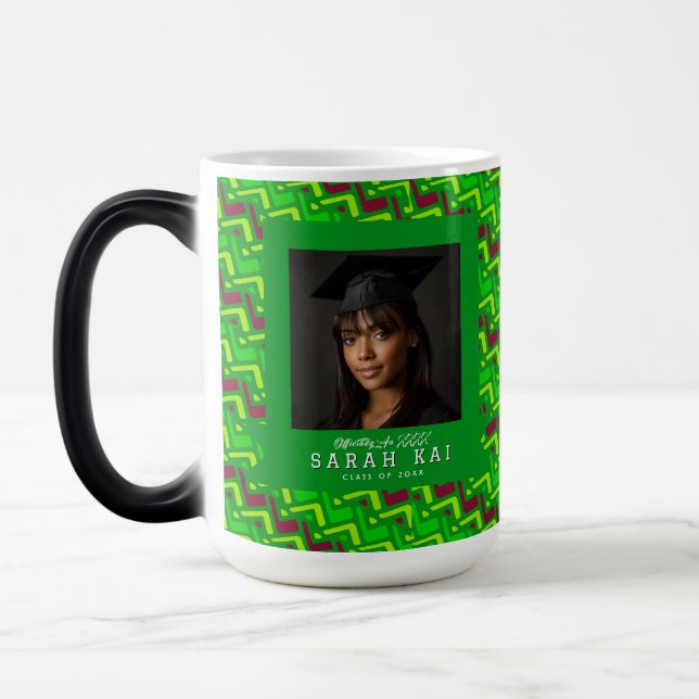 Caneca Mágica Presente de Formatura para Meninos com Padrão Zigu (Esquerda)