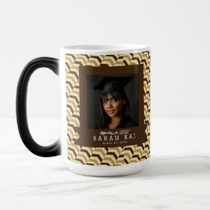 Caneca Mágica Presente de Foto com Impressão Abstrata Clássica
