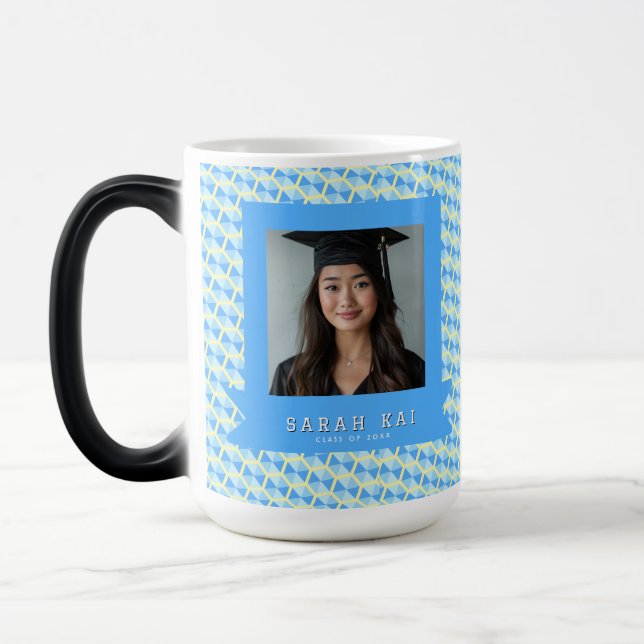 Caneca Mágica Presente de Foto com Impressão Clássica de Hexágon (Esquerda)