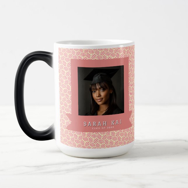 Caneca Mágica Presente de Foto com Padrão de Mel Única (Esquerda)