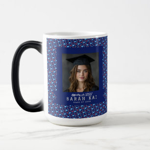 Caneca Mágica Presente de Graduação com Padrão Asteca na Moda