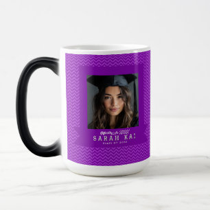 Caneca Mágica Presente de Graduação da Mãe com Impressão Abstrat