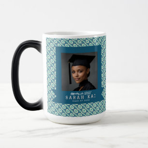 Caneca Mágica Presente de Graduação do Marido com Padrão Étnico 
