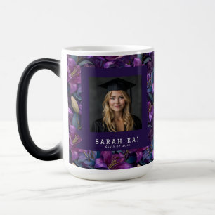 Caneca Mágica Presente de Graduação para Esposa com Padrão de Lí