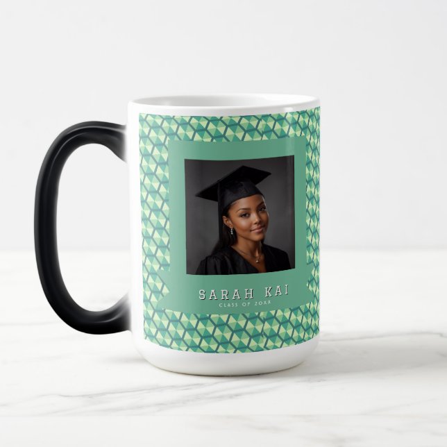 Caneca Mágica Presente de Graduação Son com Impressão Hexagonal  (Esquerda)
