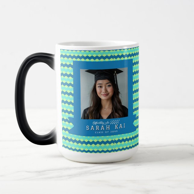 Caneca Mágica Presente de Impressão Geométrica Fofa Para a Forma (Esquerda)