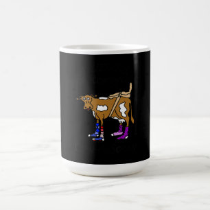Caneca Mágica Presente De Vaca Engraçado De Motocicleta Para Bi