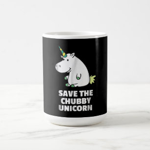 Caneca Mágica Presente do Hippo Lover  Chubby Unicorn Hippo  Cut