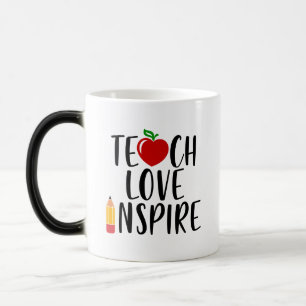 Caneca Mágica Presente do professor inspirador de amor do profes