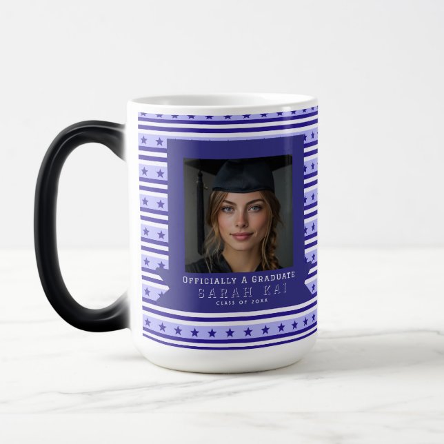 Caneca Mágica Presente Elegante com Padrão de Listras Para Ele G (Esquerda)