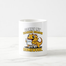 Caneca Mágica Presente Engraçado para Amante de Réptil Dragão Ba