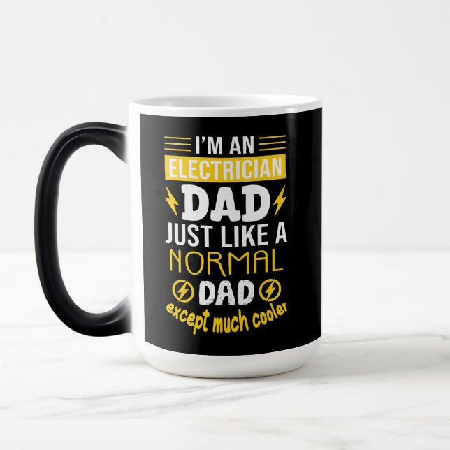 Caneca Mágica Presente Engraçado para Pai Eletricista (Esquerda)