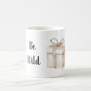 Caneca Mágica Presente Estampa de Cobra Creme Seja Selvagem