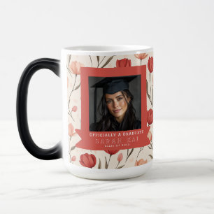 Caneca Mágica Presente Floral de Tulipa Clássica para Graduado