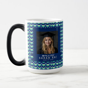 Caneca Mágica Presente Ousado de Padrão Abstrato Para Ele Gradua