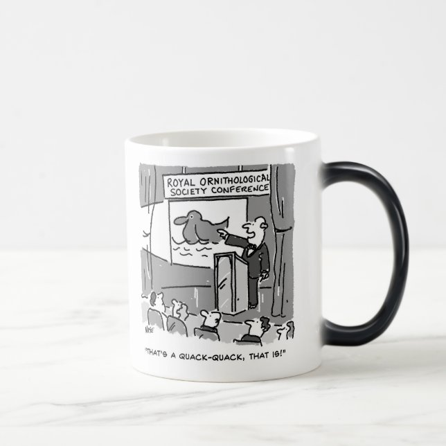 Caneca Mágica Presente para um Birdwatcher ou Birder. Engraçado (Direita)