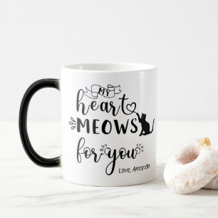 Caneca Mágica Presente Personalizado para Amante de Gatos Fofos