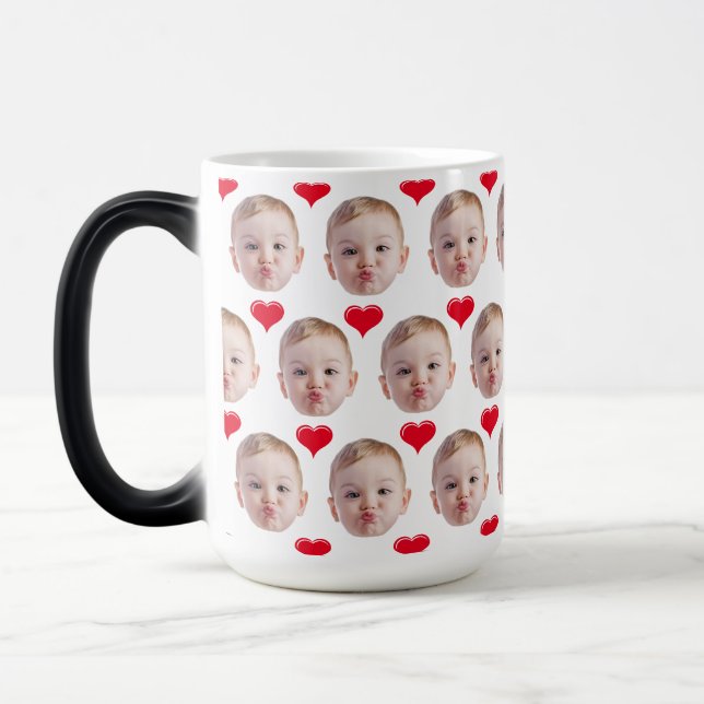 Caneca Mágica Presente personalizado para o bebê de foto do pres (Esquerda)