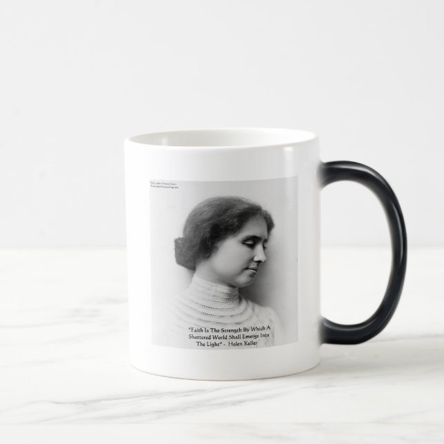 Caneca Mágica Presentes com Citações de Sabedoria "Fé/Força" de  (Direita)