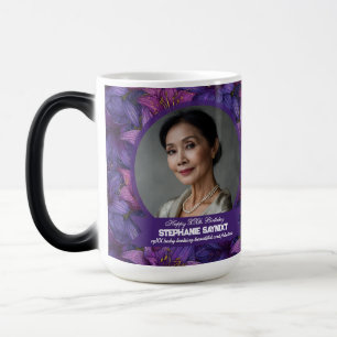 Caneca Mágica Presentes de Aniversário para Mãe Tema Amaryllis M