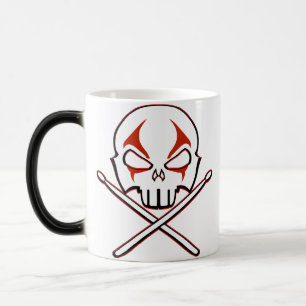 Caneca Mágica Presentes de baterista de metal pesado com copa de