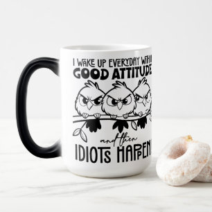 Caneca Mágica Presentes de Citação de Pássaro Engraçado para Idi