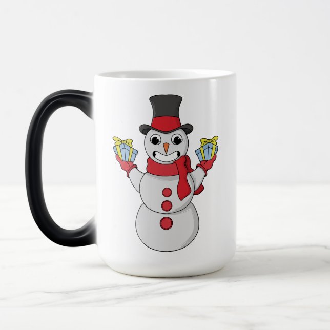 Caneca Mágica Presentes de Snowman (Esquerda)