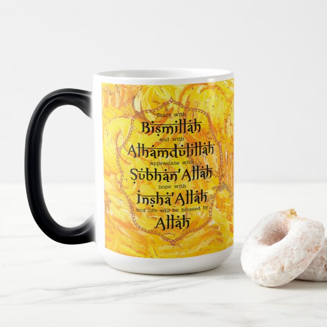 Caneca Mágica Presentes Islâmicos Presente do Ramadão Eid para D (Com Donut)