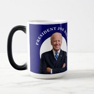 Caneca Mágica Presidente Joe Biden Retrait em Azul