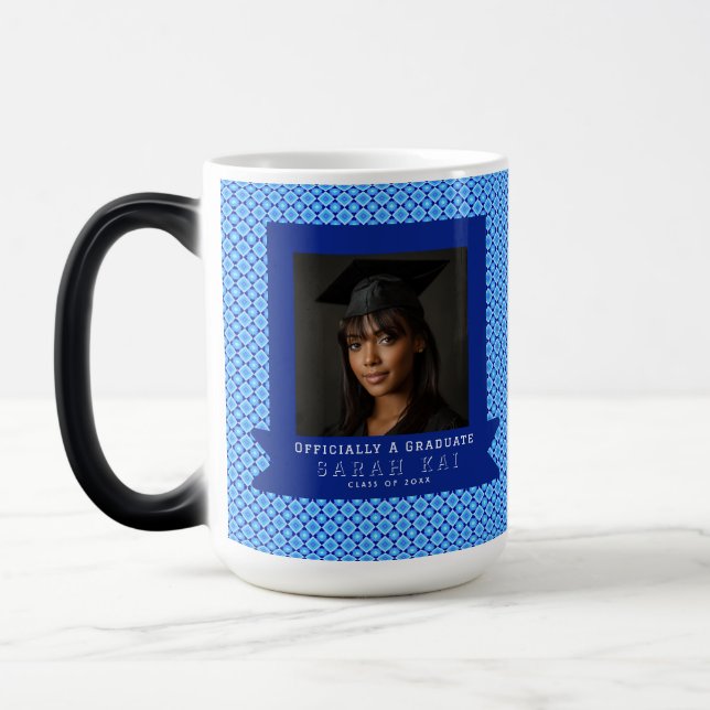 Caneca Mágica Professor Certificado de Impressão Quadrada Negrit (Esquerda)