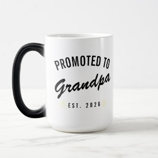 Caneca Mágica Promoted to Grandpa Est. 2026