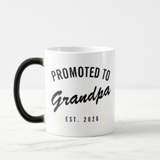 Caneca Mágica Promoted to Grandpa Est. 2026