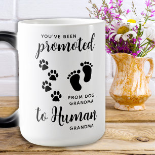 Caneca Mágica Promovido À Avó Cão De Pet Personalizado