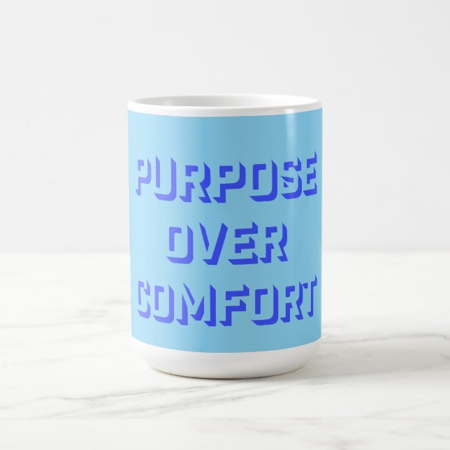 Caneca Mágica Propósito Acima da Motivação da Mentalidade de Con (Center)