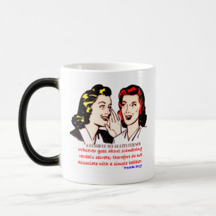 Caneca Mágica Provérbios 20:19- Um Gossiper Separa Amigos