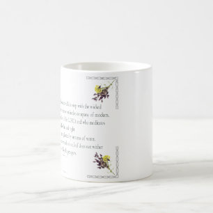 Caneca Mágica PSALM 1:1-3 Design botânico,
