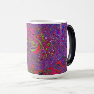 Caneca Mágica Psicodélica Groovy Magenta Retro Líquido