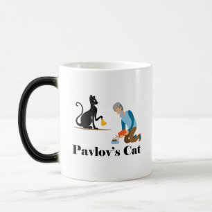 Caneca Mágica Psicologia Gata de Pavlov