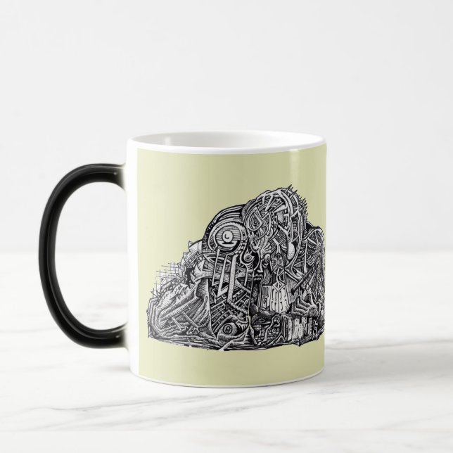 Caneca Mágica Psycho Warrior morphing mug (Esquerda)