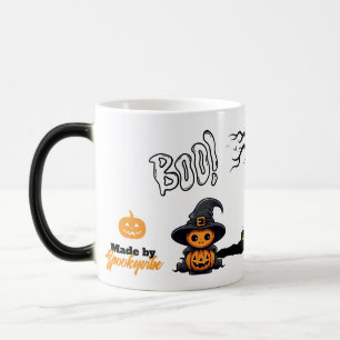 Caneca Mágica Pumpkin de bruxa-de-bruxa-bruxa   Spooky Boo Haunt