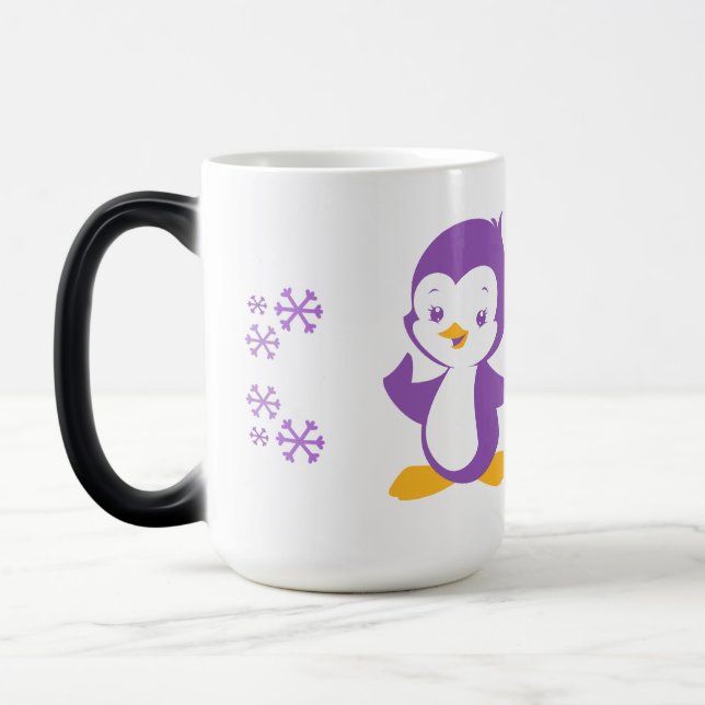 Caneca Mágica Púrpura Púrpura Pinguim (Esquerda)
