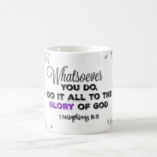 Caneca Mágica Qualquer você faz: Glória do verso do deus