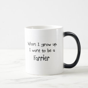 Caneca Mágica Quando eu me cresço acima queira ser um Farrier