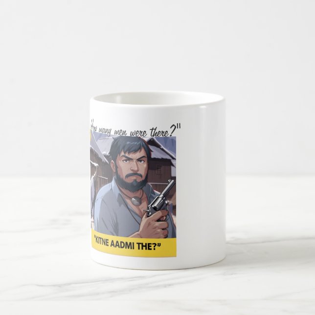 Caneca Mágica "Quantos homens havia?" (Centro)