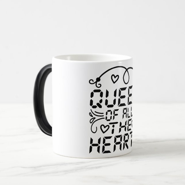 Caneca Mágica queen of all the hearts (Frente Esquerda)