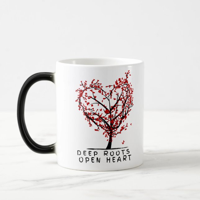 Caneca Mágica Raízes profundas abrem coração (Esquerda)